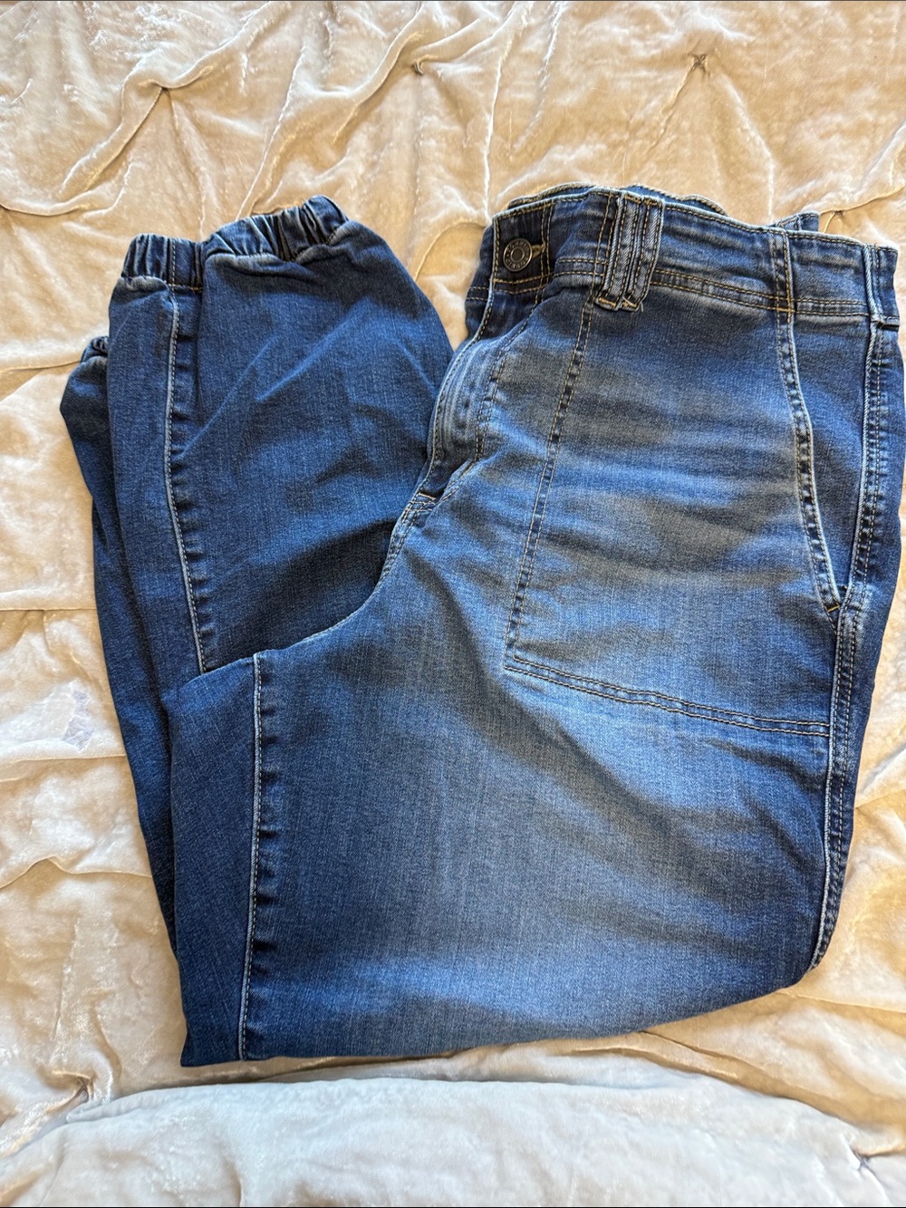 Torrid 18 Reg. Blue Denim Joggers - Picture 2 of 4